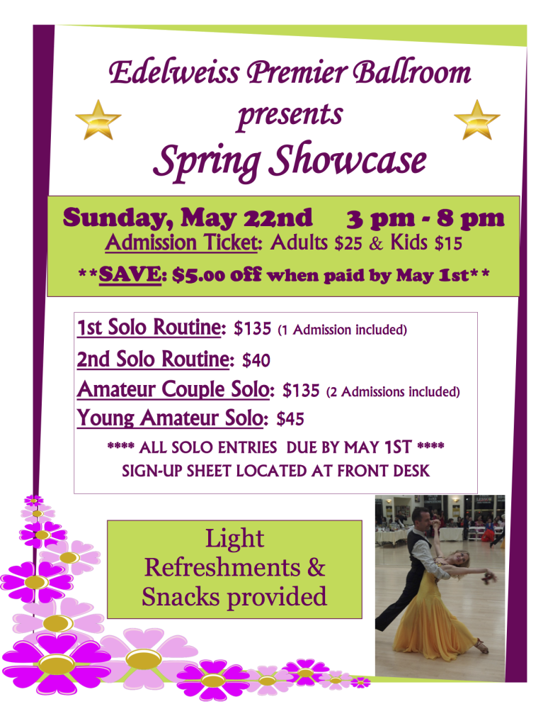 Spring Showcase Flyer 2016